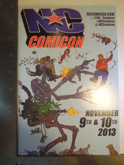 North Carolina Comic Con 2013 Show Guide Geof Darrow Shaolin Cowboy Cover Art NC