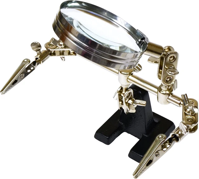 Elenco Helping Hands with 2 .5" Magnifying Glass | Work Bench Must Have |...