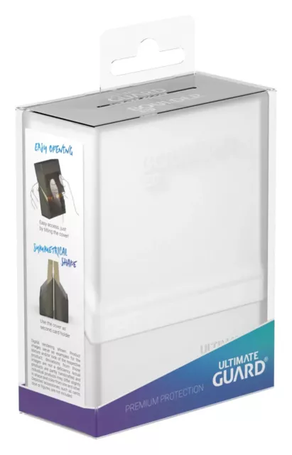 Ultimate Guard Boulder 40+ Deck Case Clear FROSTED Holds Double Sleeved Cards