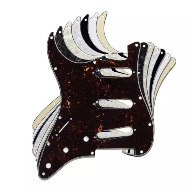 Left Handed Strat Stratocaster Electric Guitar Pickguard Scratchplate For Fender