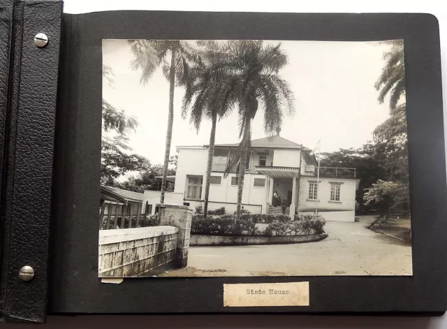 Sierra Leone Amazing Original 1960'S Photo Album Awarded To Israeli Ambassador 2