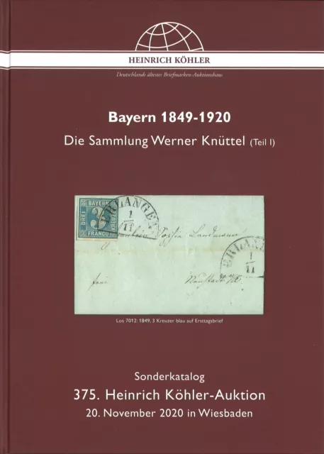 Asta online Heinrich Köhler 375 (2020): Baviera 1849-1920. Die Slg. Werner Knüttel