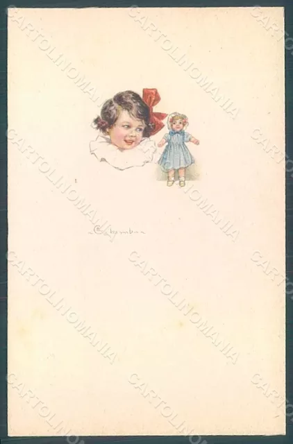 Artist Signed Colombo E. Child Doll serie 572M-2 postcard HR2750