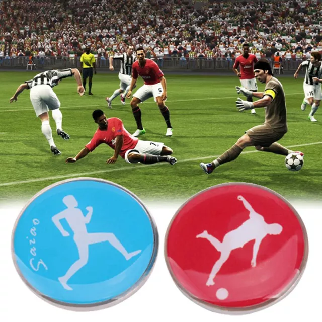 1Pc Sports Football Pattern Pick Edge Referee Side Toss Coin for Kids Adults  Le
