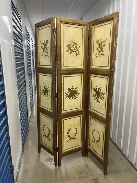 Italian Giltwood Folding Screen