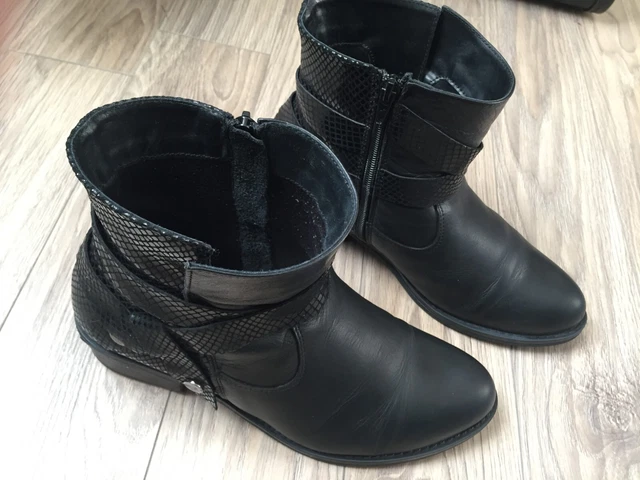 Bottines Pointure 39 Cuir Noire Femme Talons De 3Cm Prevoir Talonnettesa Changer 11
