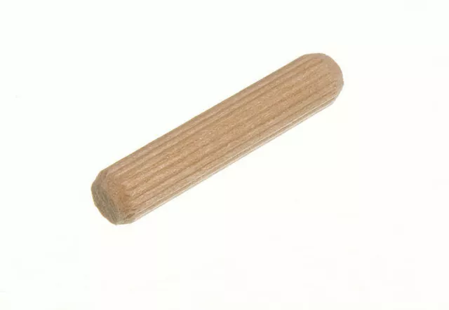 Lot Of 100 Wooden Dowel Fluted Pins M6 6Mm X 30Mm