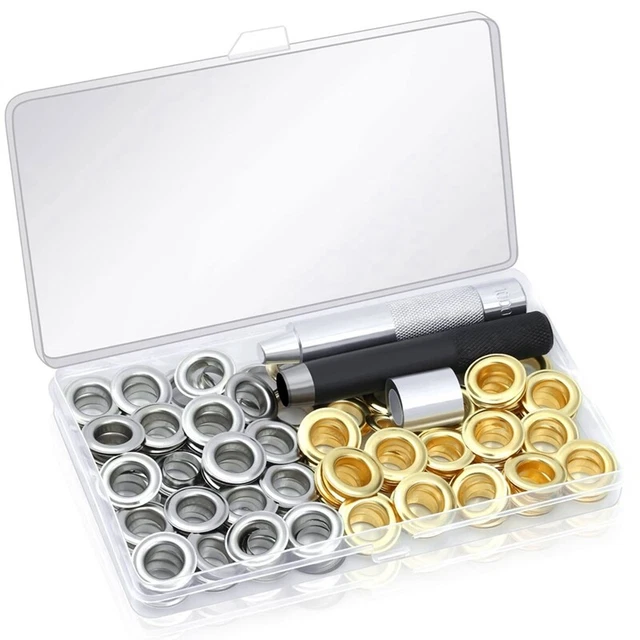120 Sets Grommet Tool Kit, Grommet Kit 1/2 Inch with Tools E5G5