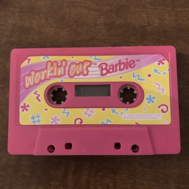VNTG 1996 MATTEL Workin Out Barbie Cassette Tape Replacement For Doll ...