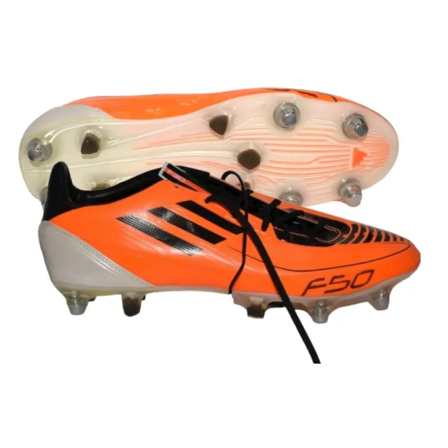 ADIDAS F50 F30 TRX  Orange & Black Football Boots SG Very Rare New UK 9.5