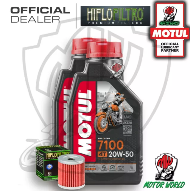 Set Service 2 Liter Öl MOTUL 7100 20W50 Filter Yamaha YP 400 Ra X-Max 2013