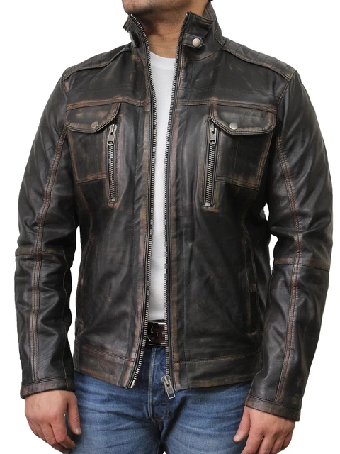 Giacca pelle uomo vintage top