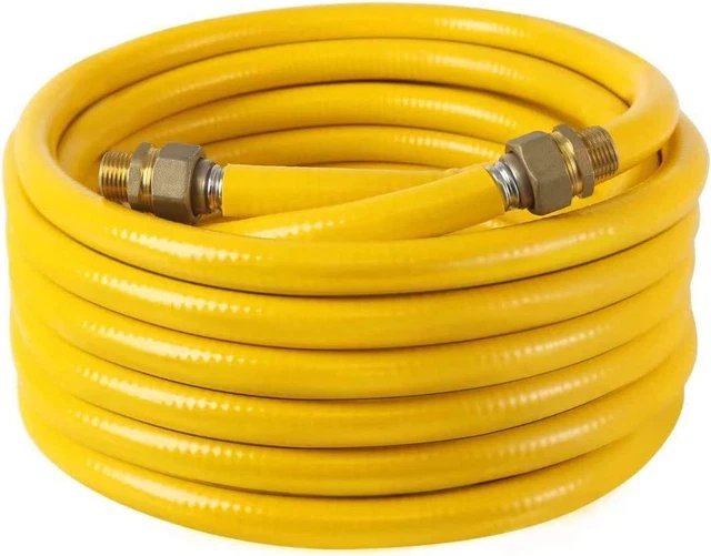 3/4" Tubing Pipe KIT 150Ft,Corrugated Stainless Steel Tubing with 2 Male Fitting