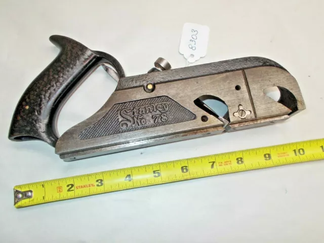 STANLEY Vtg. No. 78 SW Woodworkers Duplex Rabbet Wood Plane, 5/8" Wide Rail, USA