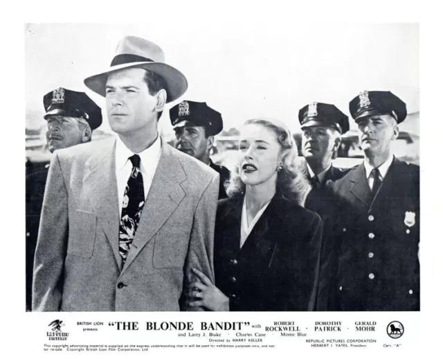 The Blonde Bandit Original Lobby Card 1949 Gerald Mohr Dorothy Patrick