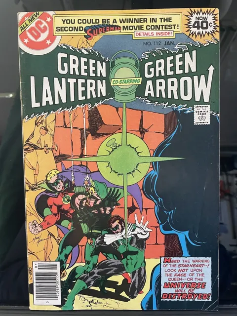 Green Lantern #112 (VG/FN 1979) - origin retold of GA Green Lantern Green Arrow