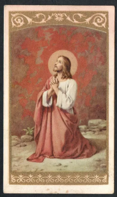 santino antico de Jesus andachtsbild estampa image pieuse holy card