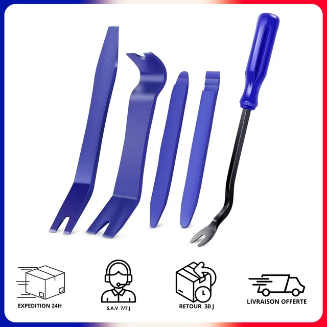 Outils Garniture Voiture Kit De Démontage Garniture Auto - 5 Outils Anti-Rayures - Pour Tableau De Bord, Portières, Autoradio Outil Anti Rayure Tableau De Bord