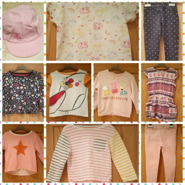 Large Bundle Girls 2-3 Years Clothes (9 Items)