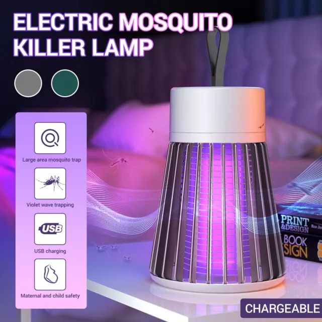 Electric Insect Mosquito Killer Fly Pest Bug Zapper Catcher Trap LED USB Lamp UK