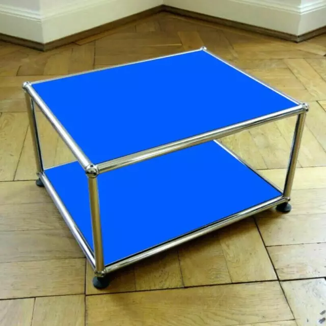 * USM Haller Beistelltisch Couchtisch TV Ständer Tisch * Enzianblau * 395x500 *