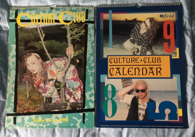 Culture Club 1984 And 1985 Calendar’s - Great Condition