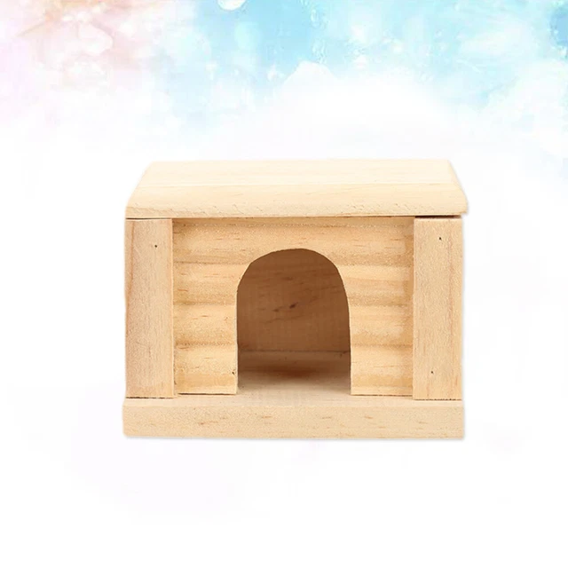 Hamsterhütte Aus Holz Hamster Maus Hütte Hamster Flache Oberseite
