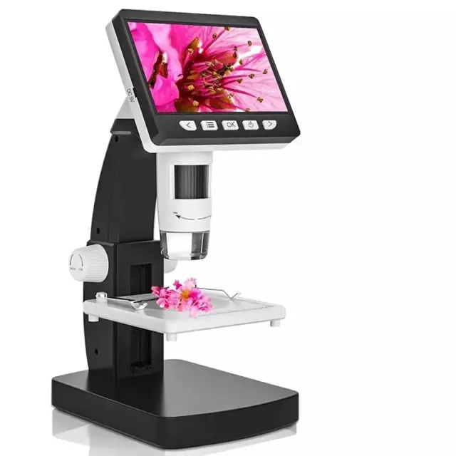 Microscope Numérique LCD 4.3 Pouces pour Adultes et Enfants - Loupe USB, Réparat