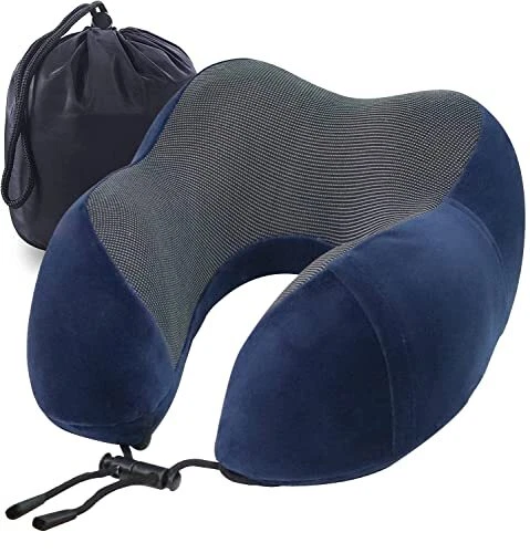 YIRFEIKRER Travel Pillow Best Memory Foam Neck Pillow and Head Support Soft P...