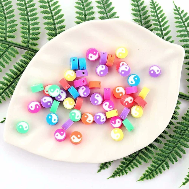 75 Perline In Silicone Per Creazioni Fai Da Te – Set Rotonde 12mm E Poligonali 14mm – 10 Colori