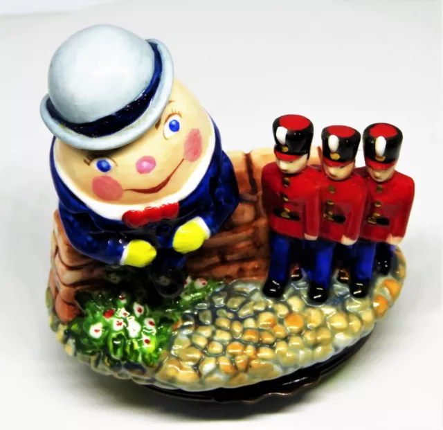 HALCYON DAYS ENGLISH Enamel Box Humpty Dumpty Bonbonniere Nursery