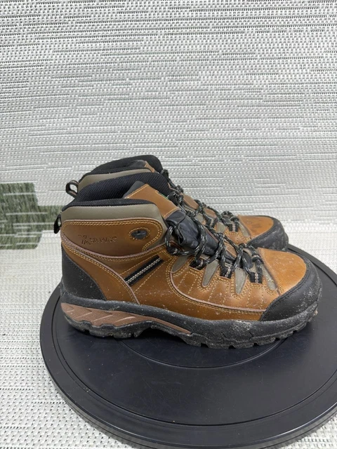 SR MAX Men Ankle Boots 10.5M Brown Leather Lace Up Nash Composite Toe Met-Guard SR MAX BOOTS Mens Size 10 M Concord MaxTRAX Composite Toe  main image 3