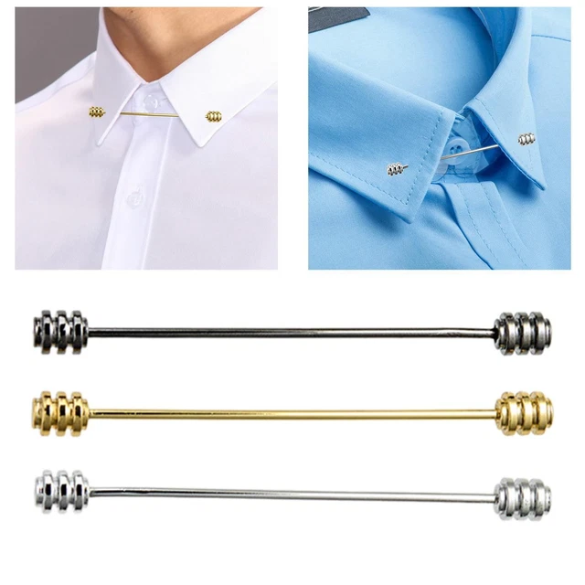 PINCE À ÉPINGLE à col de chemise pour hommes, épingle à cravate de barre de EUR 6,58 PicClick FR