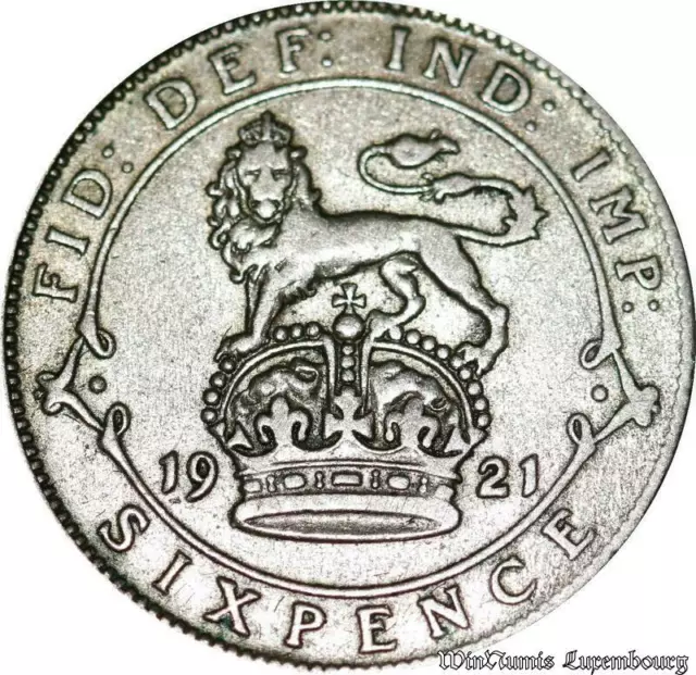 C5322 United Kingdom 6 Pence George V 1921 Silver -> M Offer