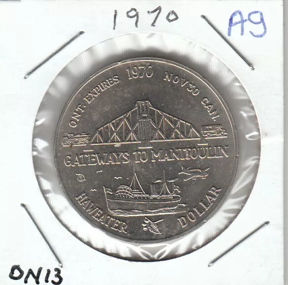 Canada Trade Dollar - Circulated - Haweater Manitoulin Ontario - 1970 - A9