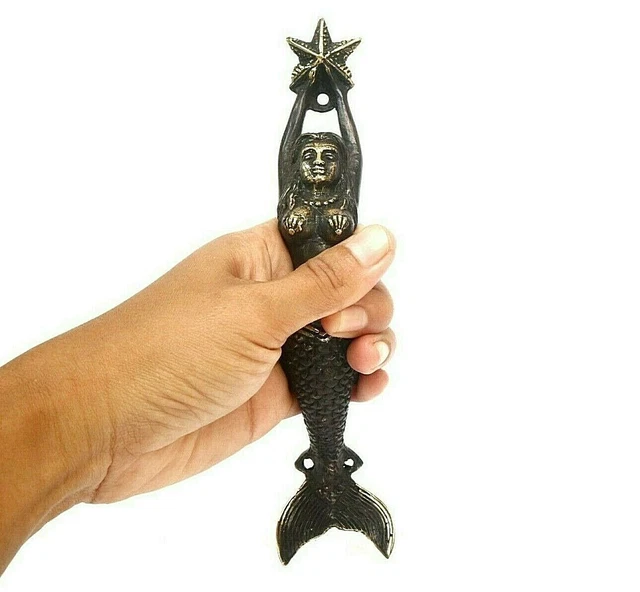 Home Decor Unique Door Knob Cabinet Handle Door Pull Hardware Sexy Mermaid Art