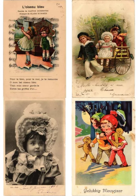 CHILDREN TOYS Mostly ARTIST SIGNED 100 Vintage Postcards (PART 20.) (L6152)
