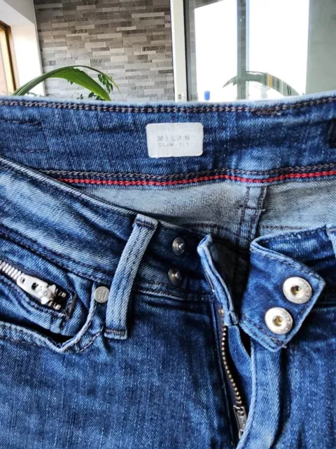 TOMMY HILFIGER - Milan: Slim fit and low rise waist Size distressed Jeans £5.99 - PicClick UK