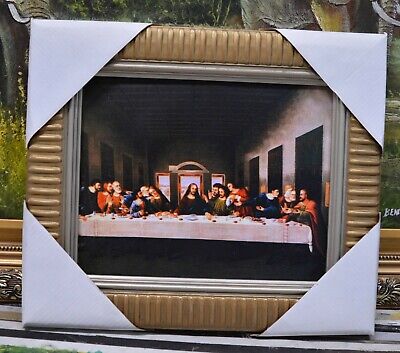 The Last Supper Jesus Framed Repo Davinci Art  Print Not Oil Painting Art Gift