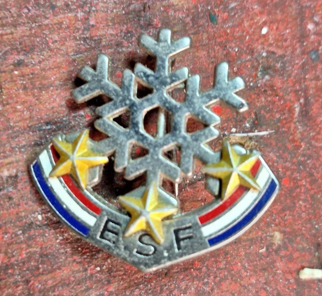 Insigne / Broche Flocon De Neige 1 Étoile - ESF Ecole Du Ski Français