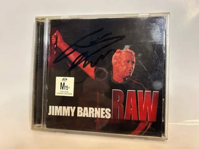 Signed Jimmy Barnes Live Raw CD rare Australian oz pub rock Cold Chisel