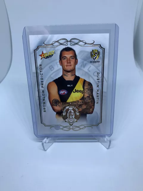 2017 AFL Select Brownlow Medal Signature Booklet Dustin Martin Richmond #085 3