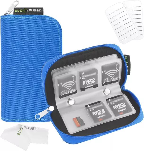Eco-Fused Memory Card Carrying Case - Suitable for Sdhc and SD Cards - 8 Page...