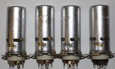 8X PLK7-E55 ceramic sockets for 7 PIN TUBES 50mm (ПЛК7-Э55)