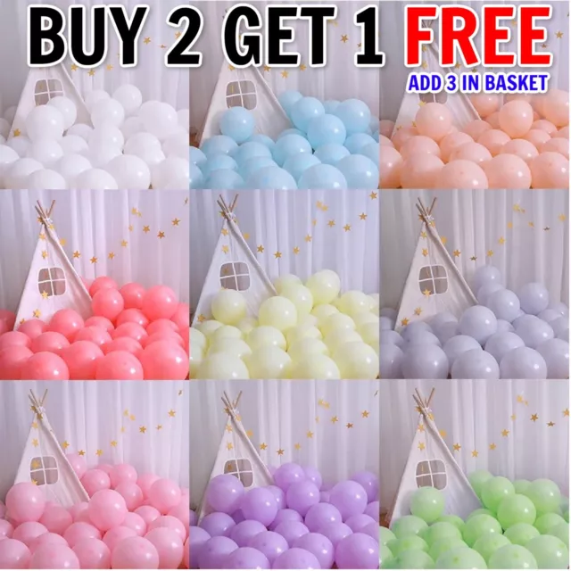 5'' 10'' 12'' Macaron Pastel Latex Balloons Candy Helium Baby Shower Party Decor