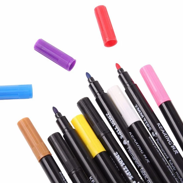 Accesorios Artesanía Permanente Lápiz Dibujo Marcador Plumas Tela Pintura Marcado