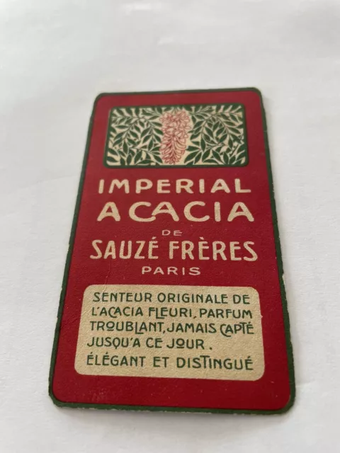 Carte  parfumée ancienne  Sauze