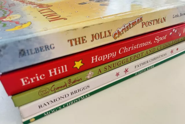 Kids Christmas Books Vintage Bulk Lot x 5 Spot MOG Jolly Postman May Gibbs