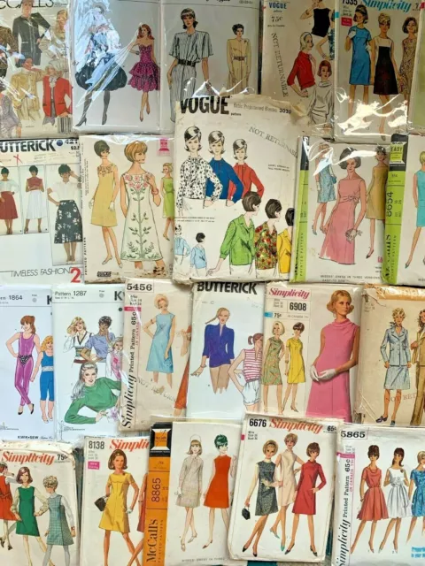 Vintage Retro/Mod Mid-Century Misses Clothing Sewing Patterns Free Shipping!!