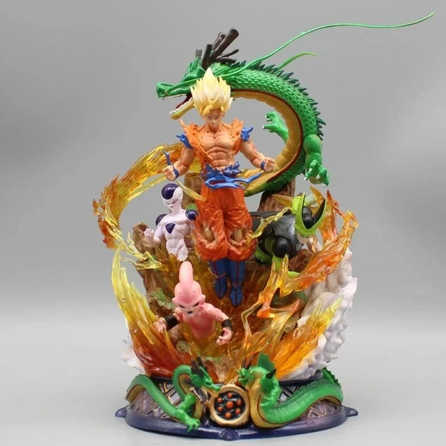 Acheter Figurine Shenlong Shenron avec Statue Son Goku, modèle de collection, poupée d'ornement, jouets cadeaux